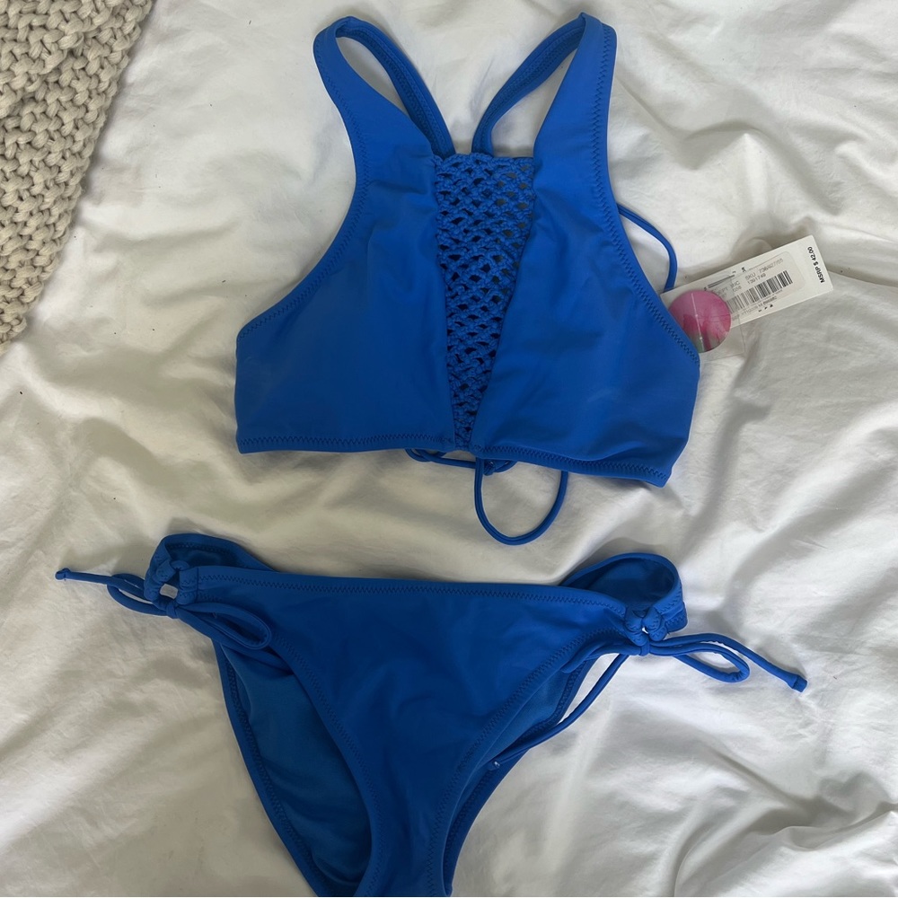NWT Raisins Blue Bikini Set in sz medium
